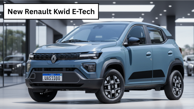 new renault kwid e-tech ev exterior design and features
