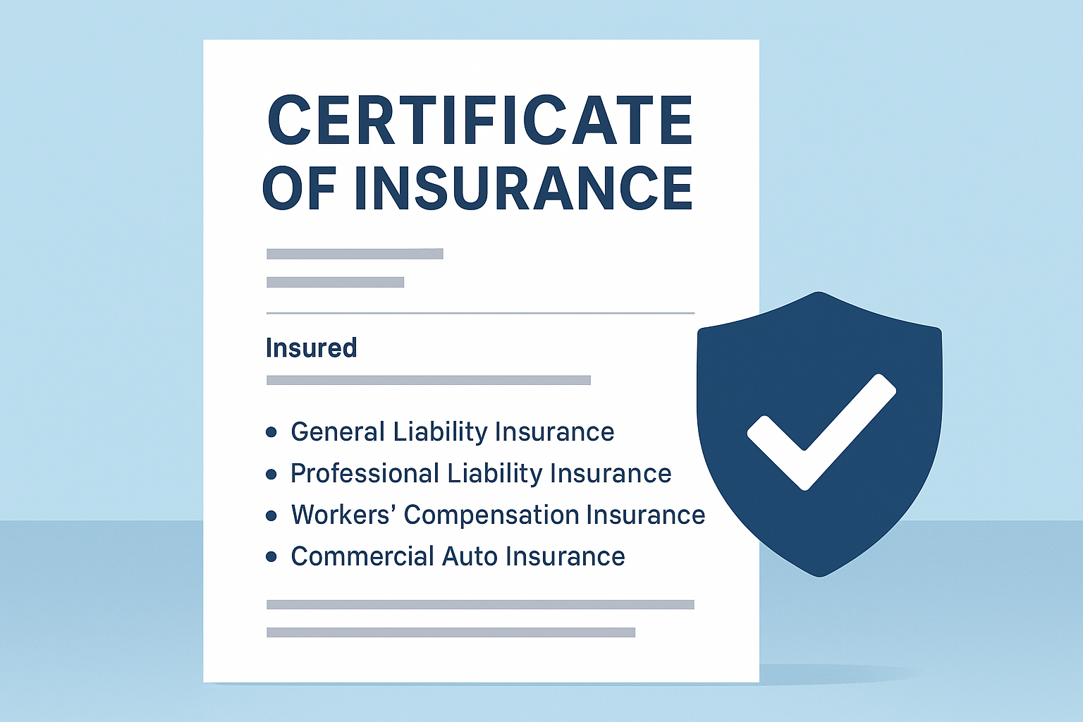 Certificate of Insurance