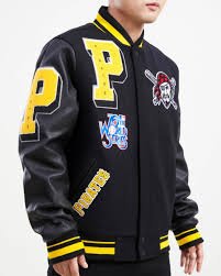 Pittsburgh Pirates Mashup Black Varsity Jacket