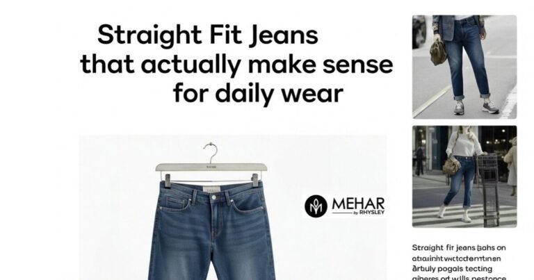 Straight Fit Jeans That Actually Make Sense for Daily Wear